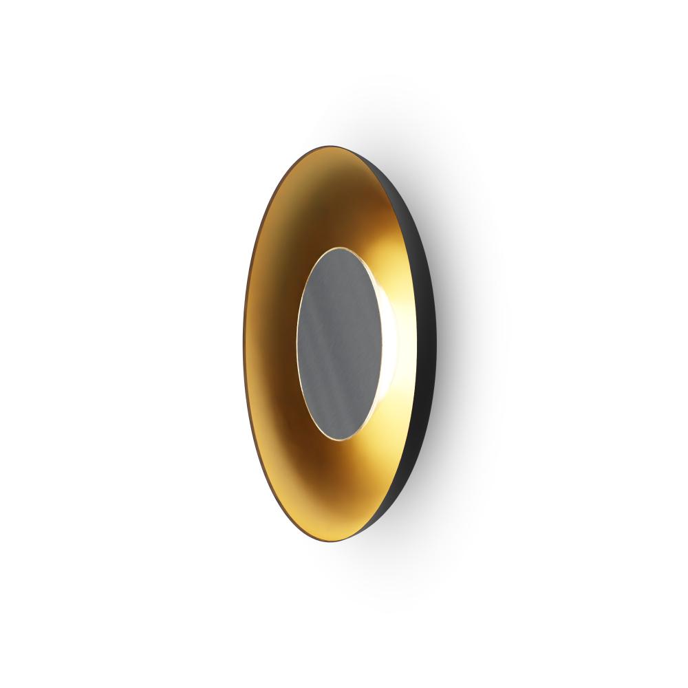 Ramen  12" (Brushed Nickel) with 24" back dish (Matte Black w/ Gold Interior)